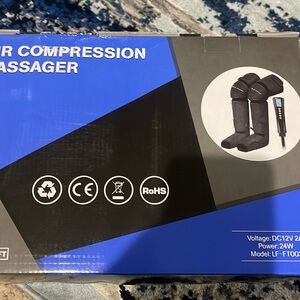 Air Compression Massager with Heat for Foot,Leg,Calf,Thigh new